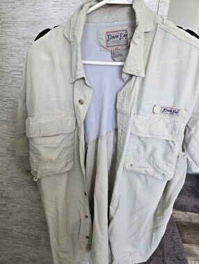 Bimini Bay Beige Lightweight Men’s Fishing Shirt